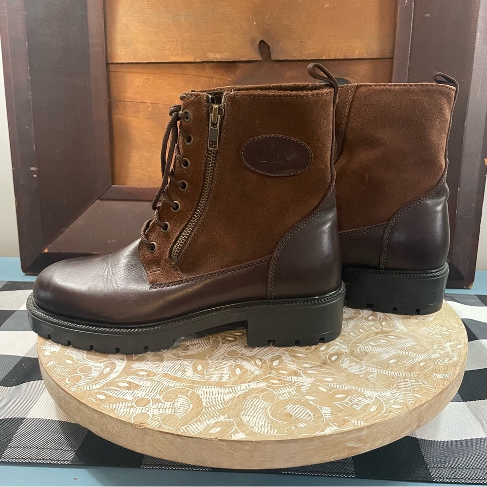 Vintage Orvis Brown Leather Suede Chelsea Work Boots Women’s 7.5 GREAT Condition